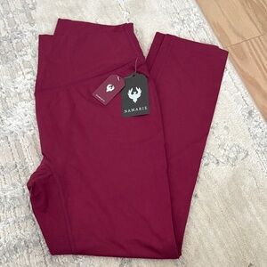 Namarie Women's High-Waist Leggings in Deep Wine